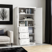 Mobile Bagno Alto Porte Cassetti Bianco