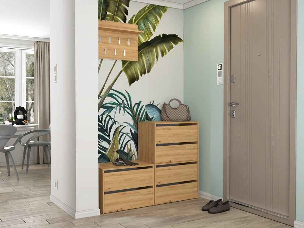 Scarpiera Linea 60 cm 4 Ante – Rovere Artisan