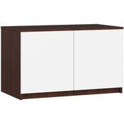 Sopralzo Armadio 90 cm 2 Ante – Wengé/Bianco