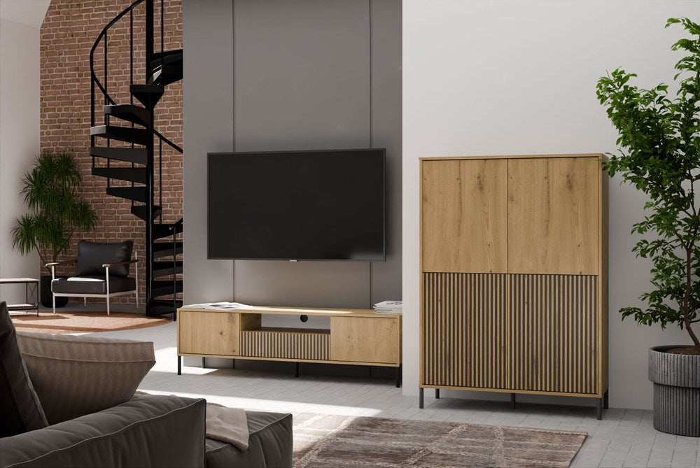 Credenza Forma 4 Ante 103.5×40×147.5 cm – Rovere Artisan