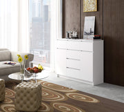 Credenza Linea 120 cm 6 Cassetti 2 Ante – Bianco
