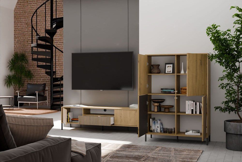 Credenza Forma 4 Ante 103.5×40×147.5 cm – Rovere Artisan