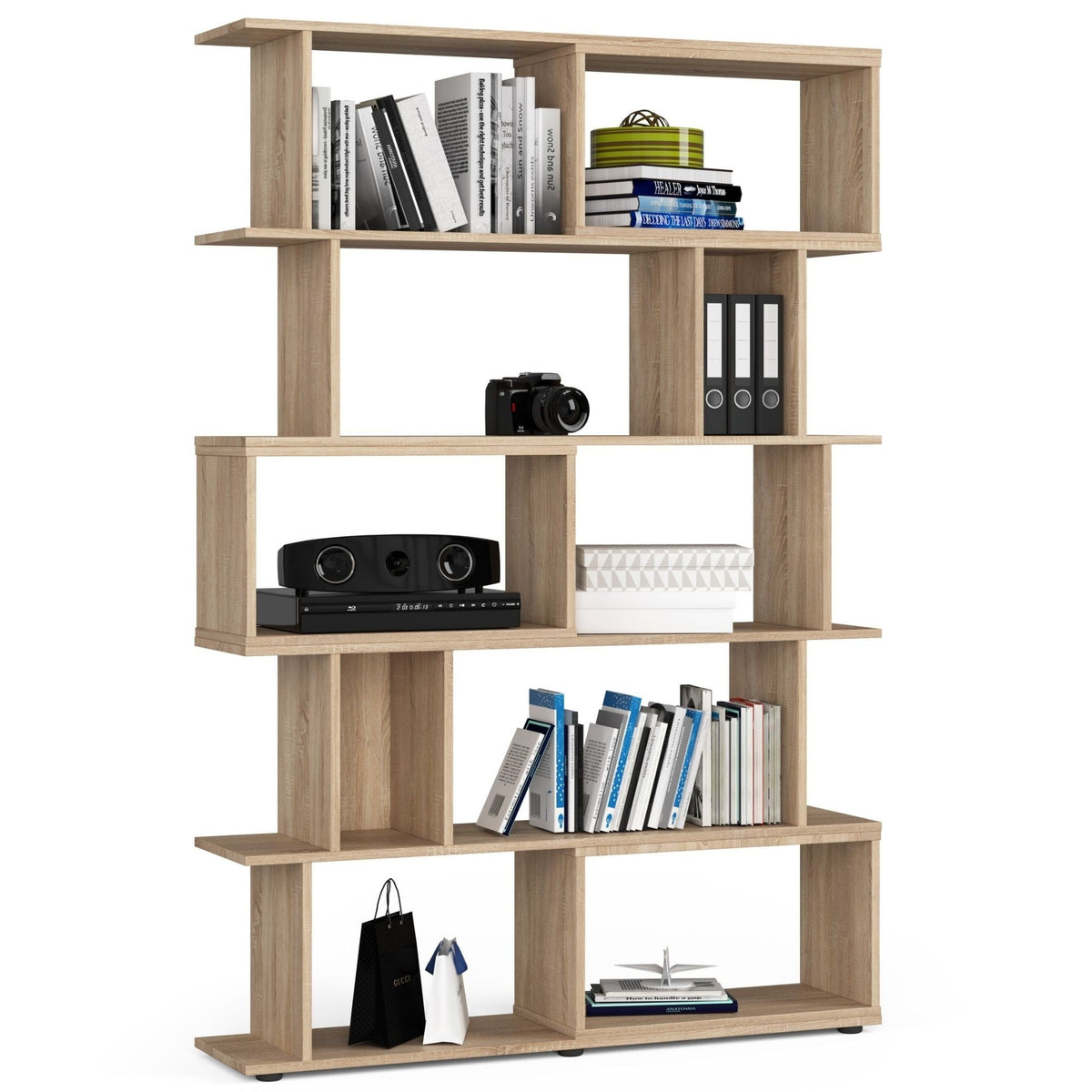 Libreria Fix 120 cm 10 Ripiani – Rovere Sonoma