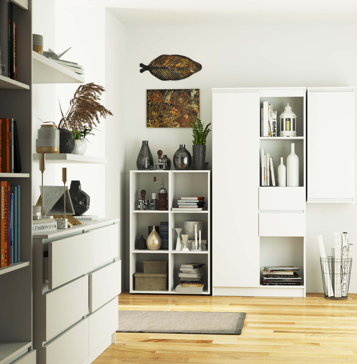 Libreria Linea 6 Ripiani – Bianca