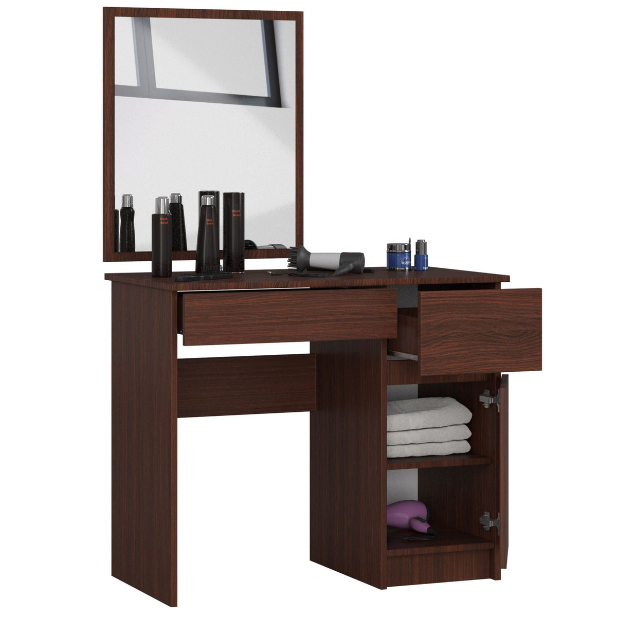 Toeletta Sera 50x60 cm con Specchio – Wengé