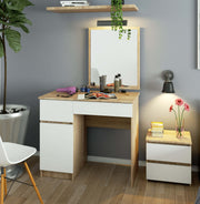 Toeletta Aura con Specchio 50x60 cm – Rovere/Bianco