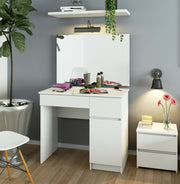 Toeletta Aura 90x60 cm con Specchio Destra – Bianca