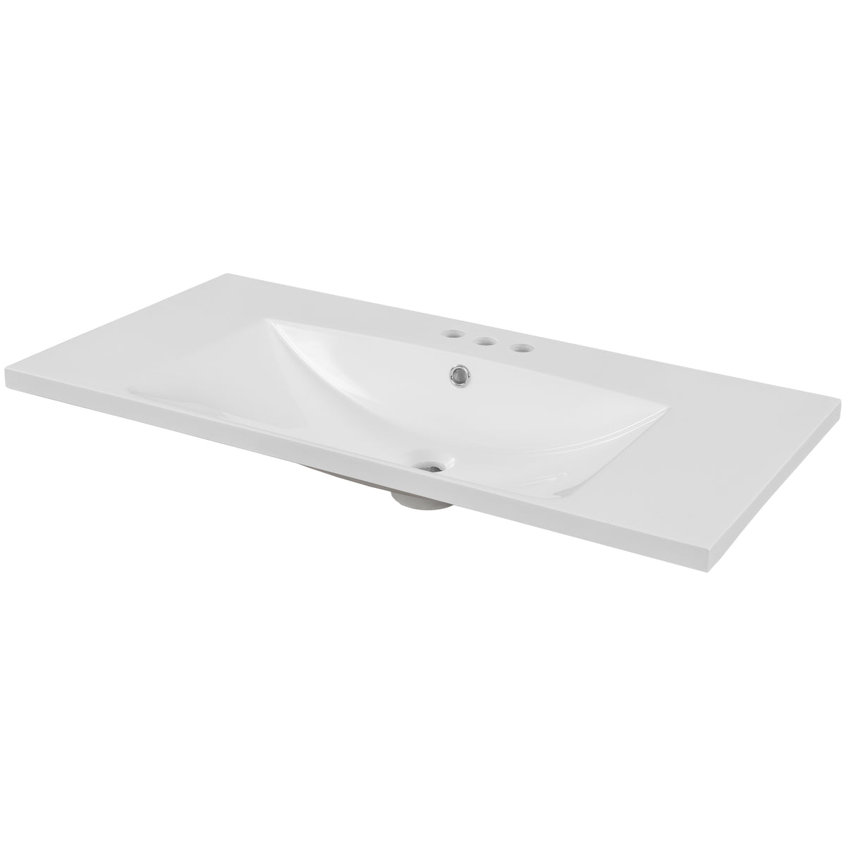 Piano Lavabo 91cm Ceramica Bianco