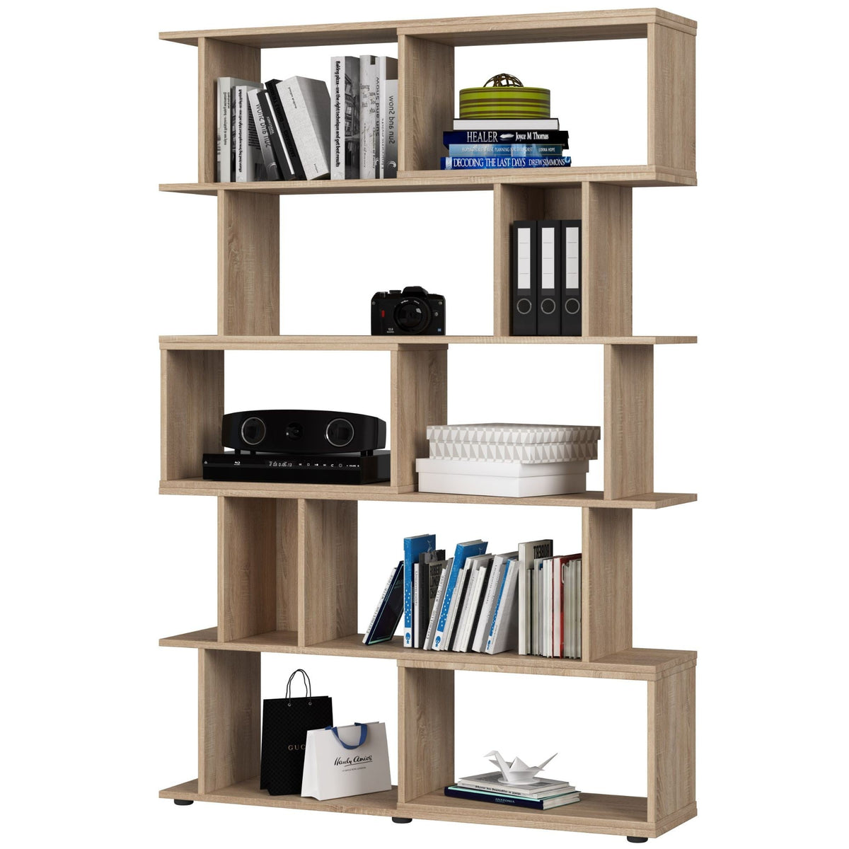 Libreria Fix 120 cm 10 Ripiani – Rovere Sonoma