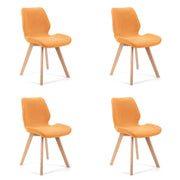 Set 4 Sedie Sera Imbottite – Arancione