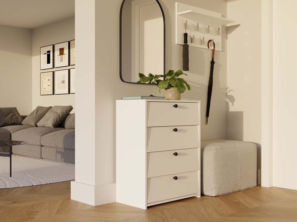 Scarpiera Linea 66 cm 4 Ante – Bianca