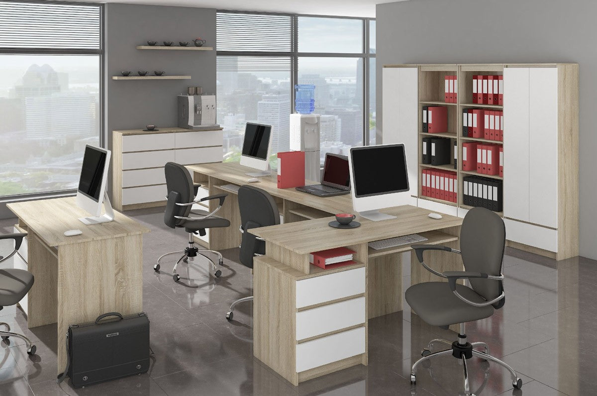 Cassettiera 60 cm 6 Cassetti – Rovere Sonoma/Bianco