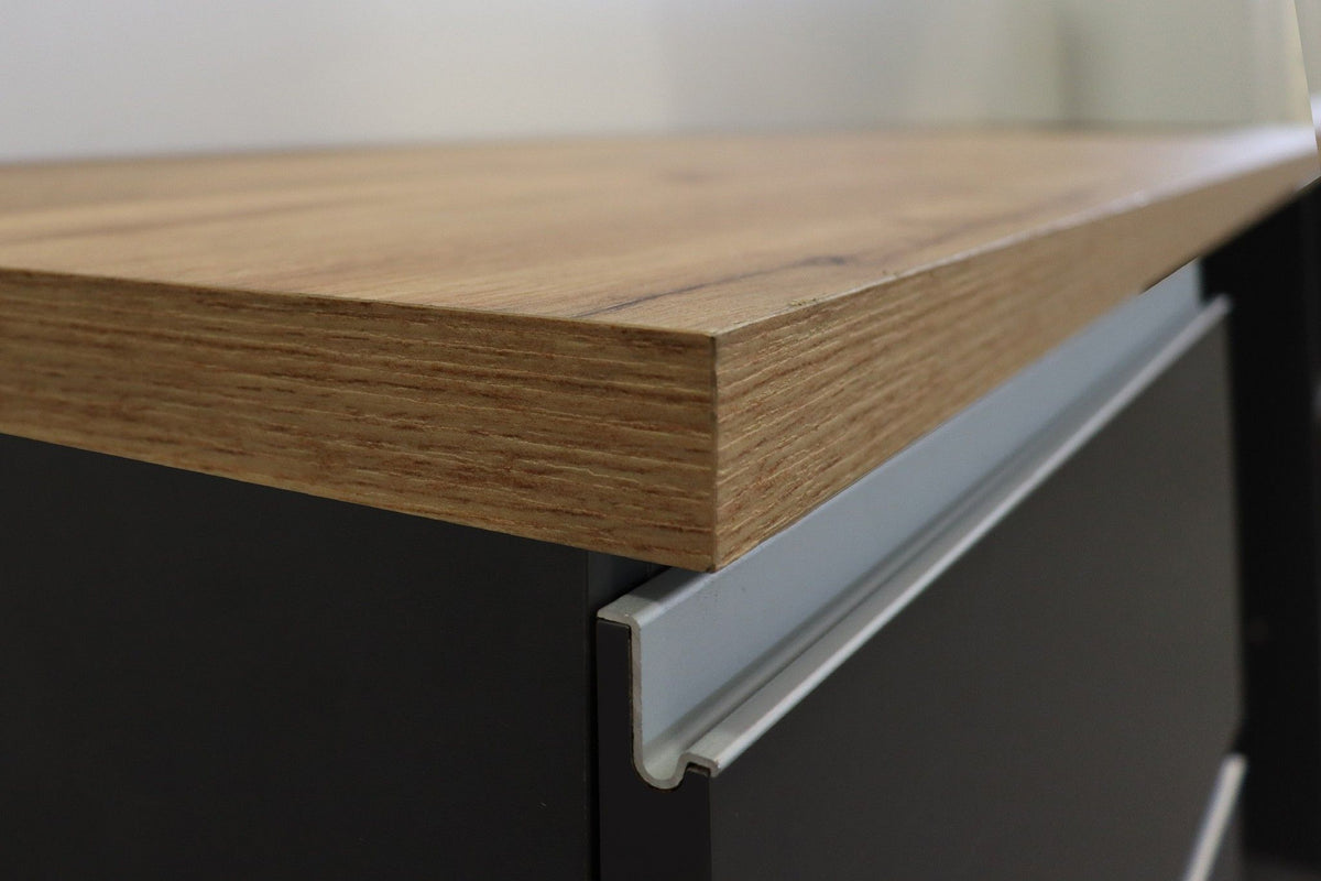 Cucina lineare SOLE da 256 cm, composizione 1