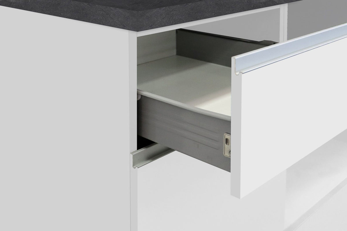 Cucina lineare SOLE 256 cm, composizione 2