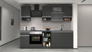 Cucina lineare SOLE 256 cm, composizione 2.