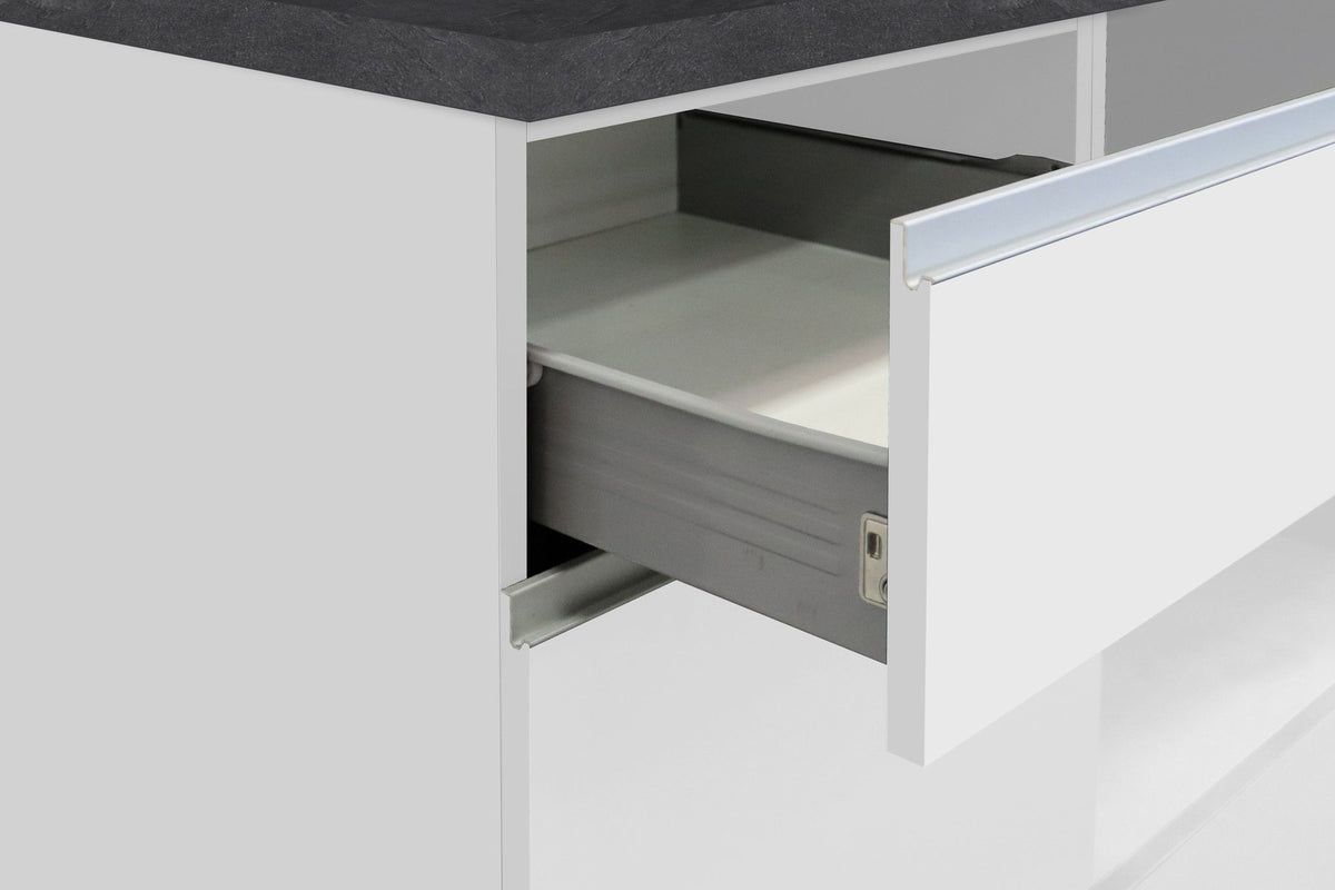 Cucina lineare SOLE 256 cm, composizione 3