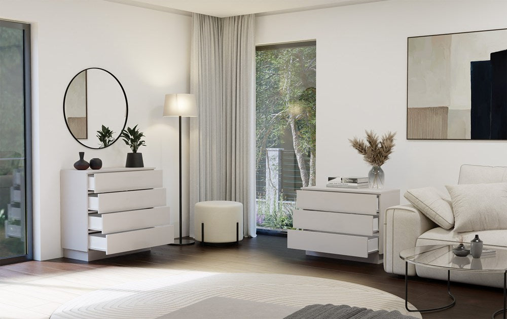 Cassettiera Nobile 4 Cassetti 85×40×84 cm – Cashmere