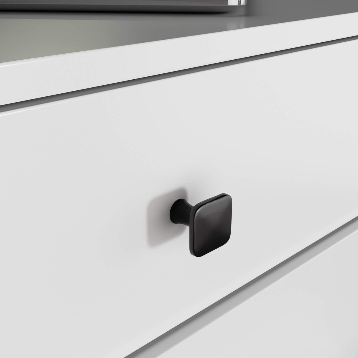 Cassettiera Aria 60 cm 4 Cassetti – Bianco/Nero