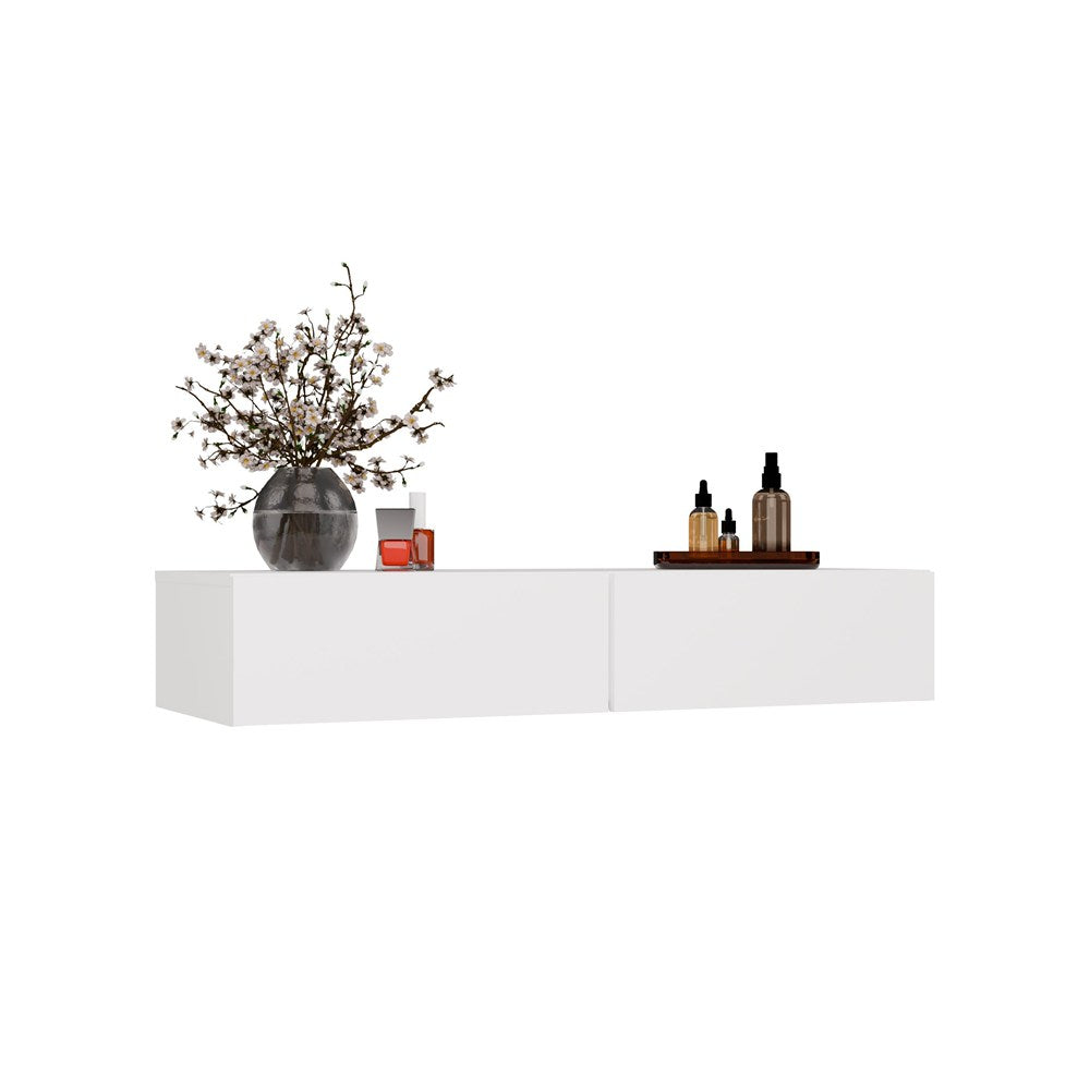 Cassettiera Sospesa 110 cm — Bianco Neve
