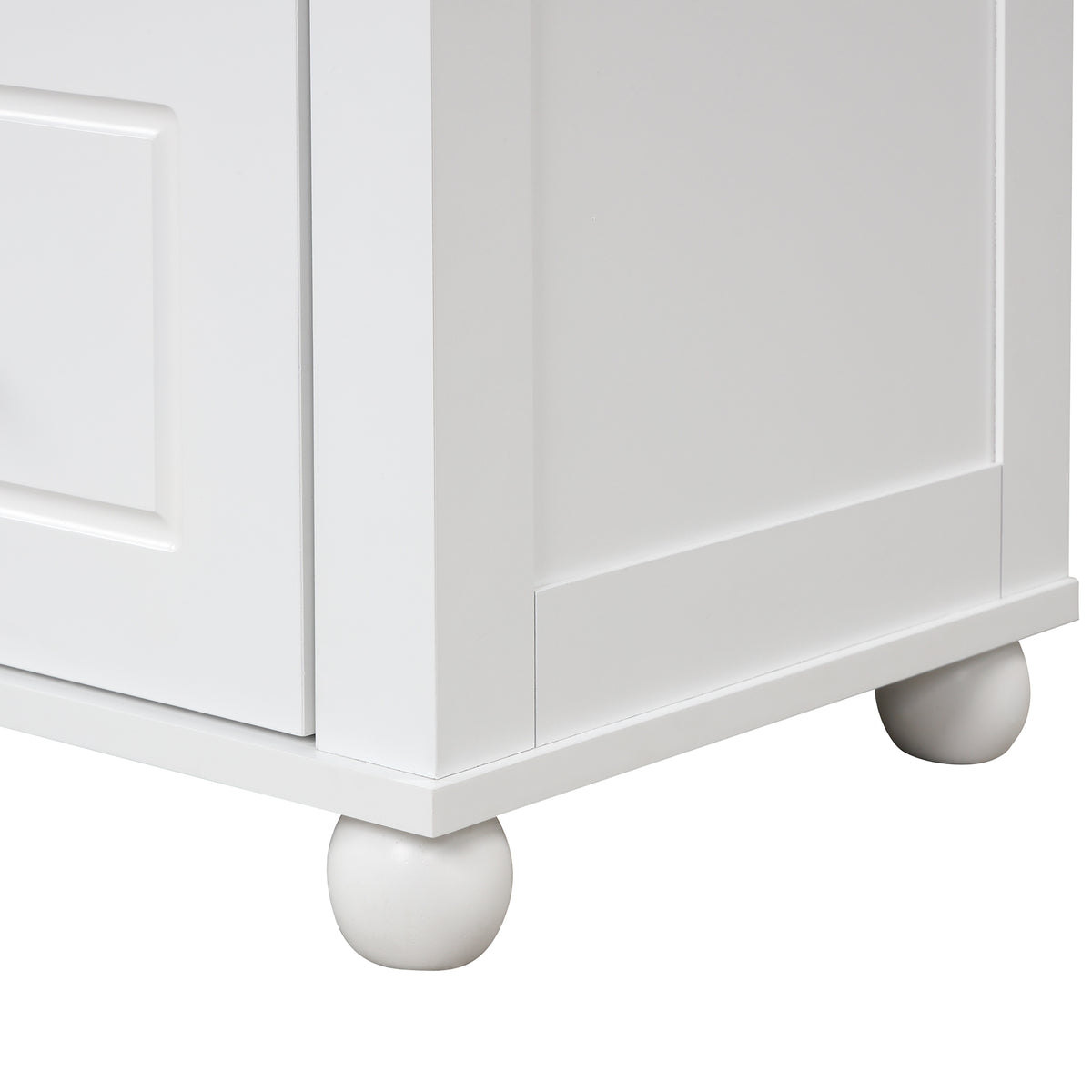 Armadietto Bagno Alto con Cassetti e Ripiano Regolabile
