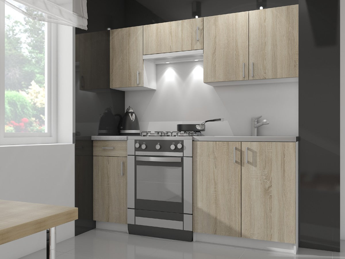 Pensile Cucina Lima 80 cm 2 Ante – Bianco/Rovere Sonoma