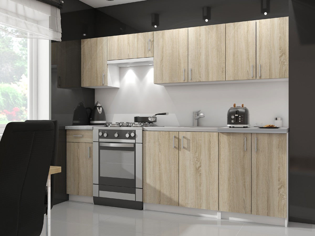 Pensile Cucina Lima 80 cm 2 Ante – Bianco/Rovere Sonoma