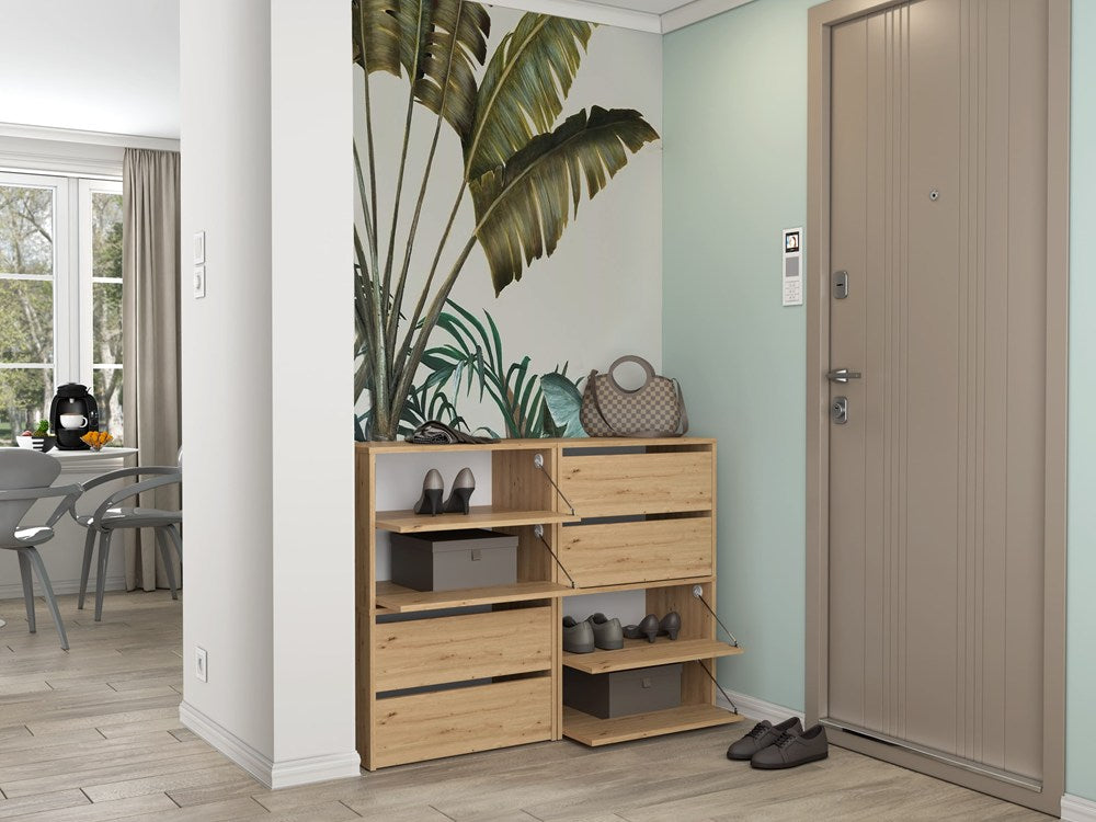Scarpiera Linea 60 cm 4 Ante – Rovere Artisan