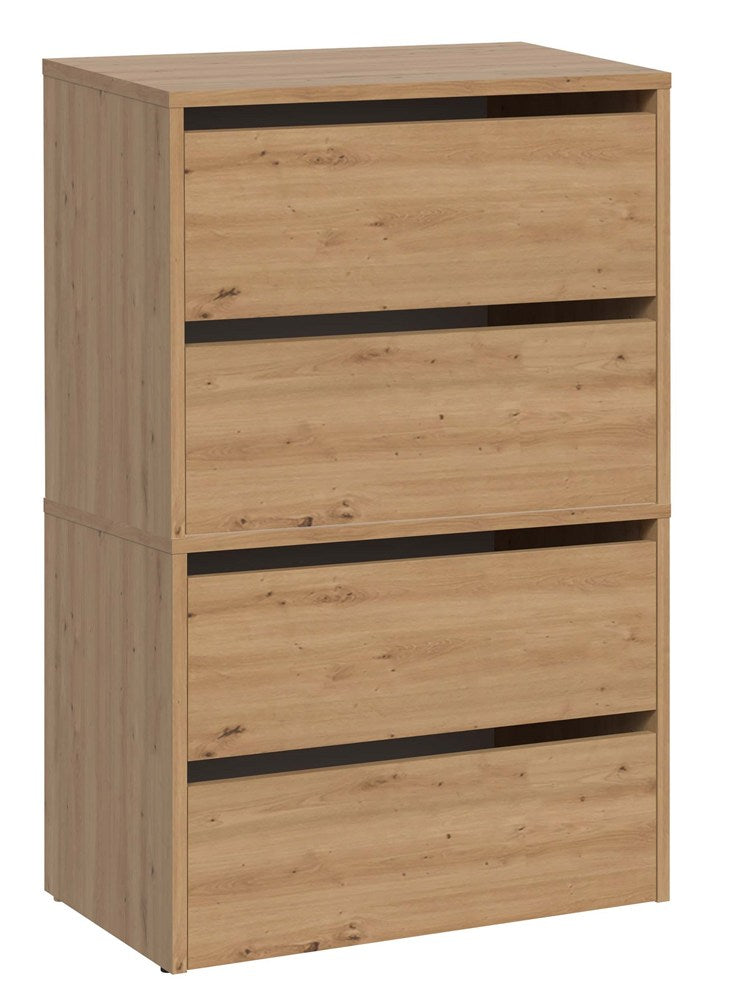 Scarpiera Linea 60 cm 4 Ante – Rovere Artisan