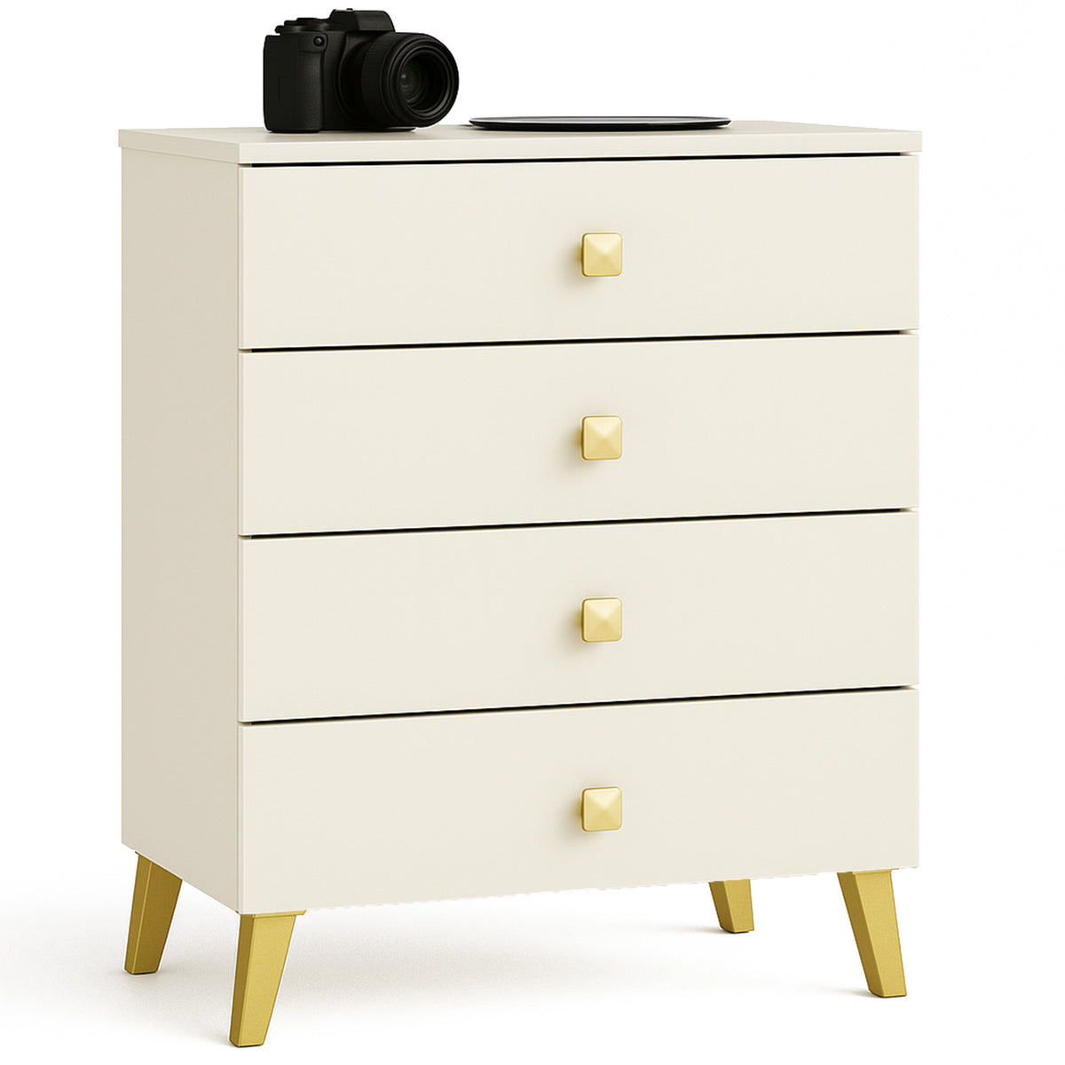 Cassettiera Nobile 60 cm 4 Cassetti – Cashmere e Oro