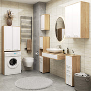 Pensile Bagno Aria 64 cm 2 Ante – Rovere/Bianco