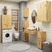 Armadietto Sospeso FIN 64 cm 2 Ante 4 Ripiani — Rovere Artisan