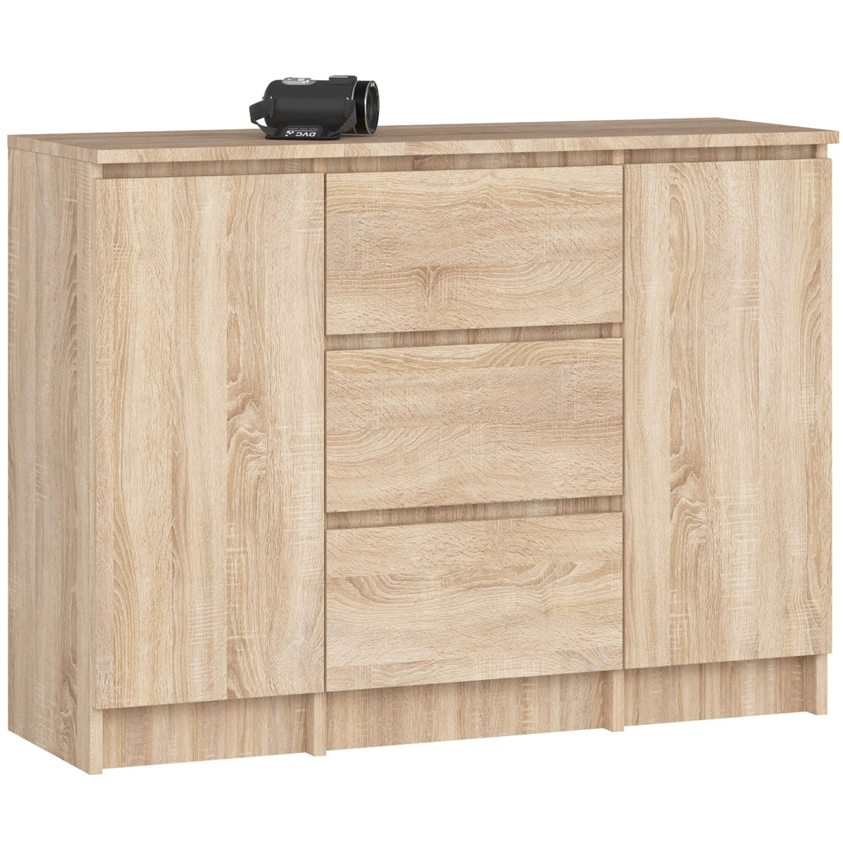 Credenza Linea 100 cm 2 Ante 3 Cassetti – Sonoma
