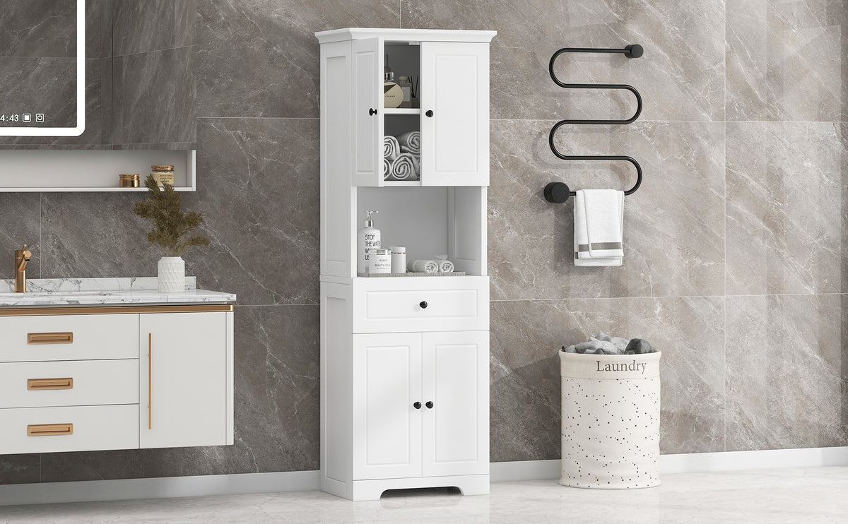 Credenza LED 3 Porte Ripiano Regolabile