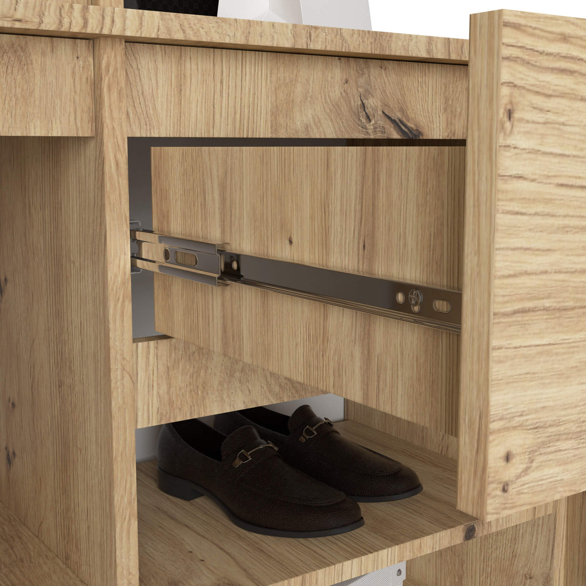 Set Ingresso Entro 2 Ante 1 Cassetto – Rovere Artisan