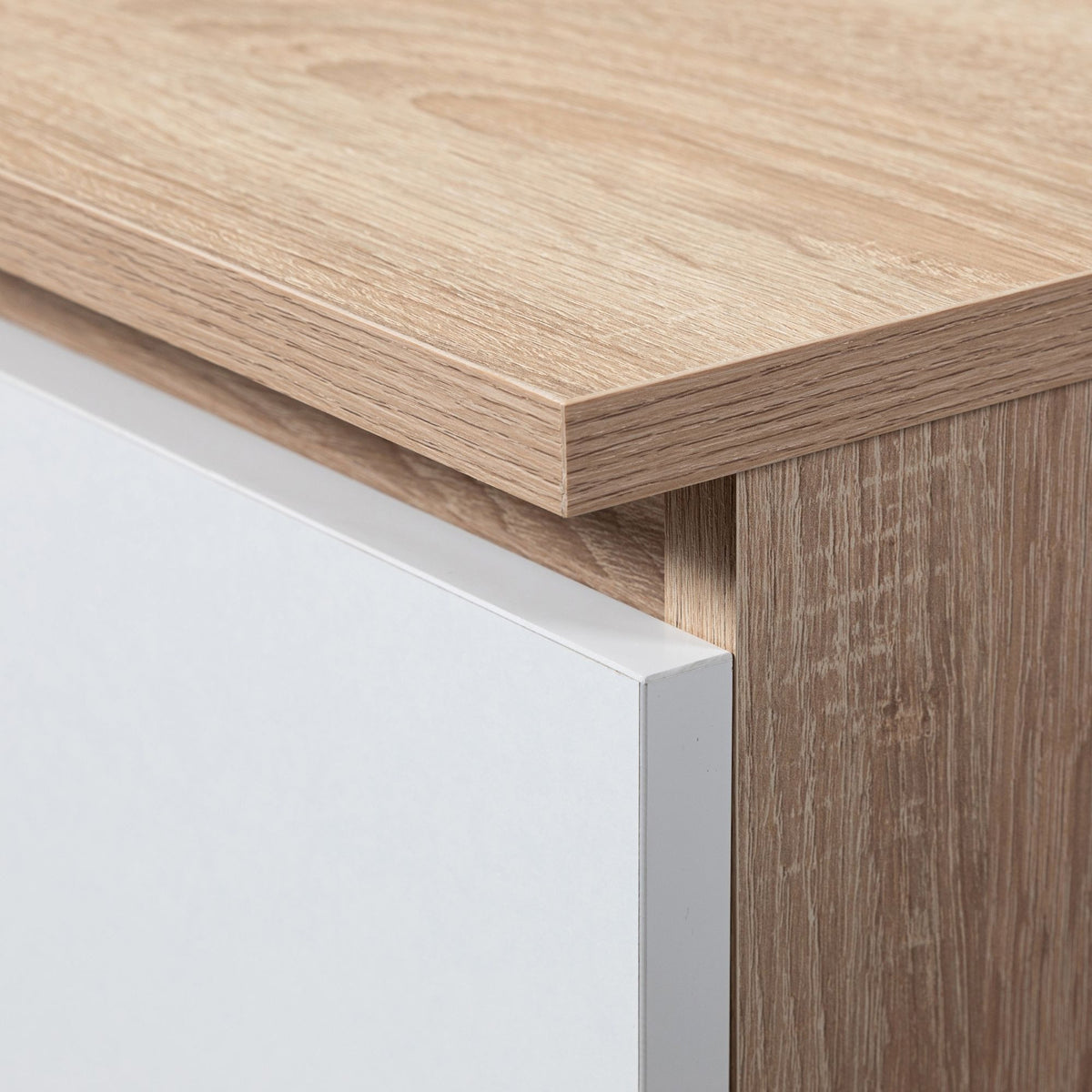 Guardaroba Entro 95×35×183 cm – Rovere Sonoma/Bianco