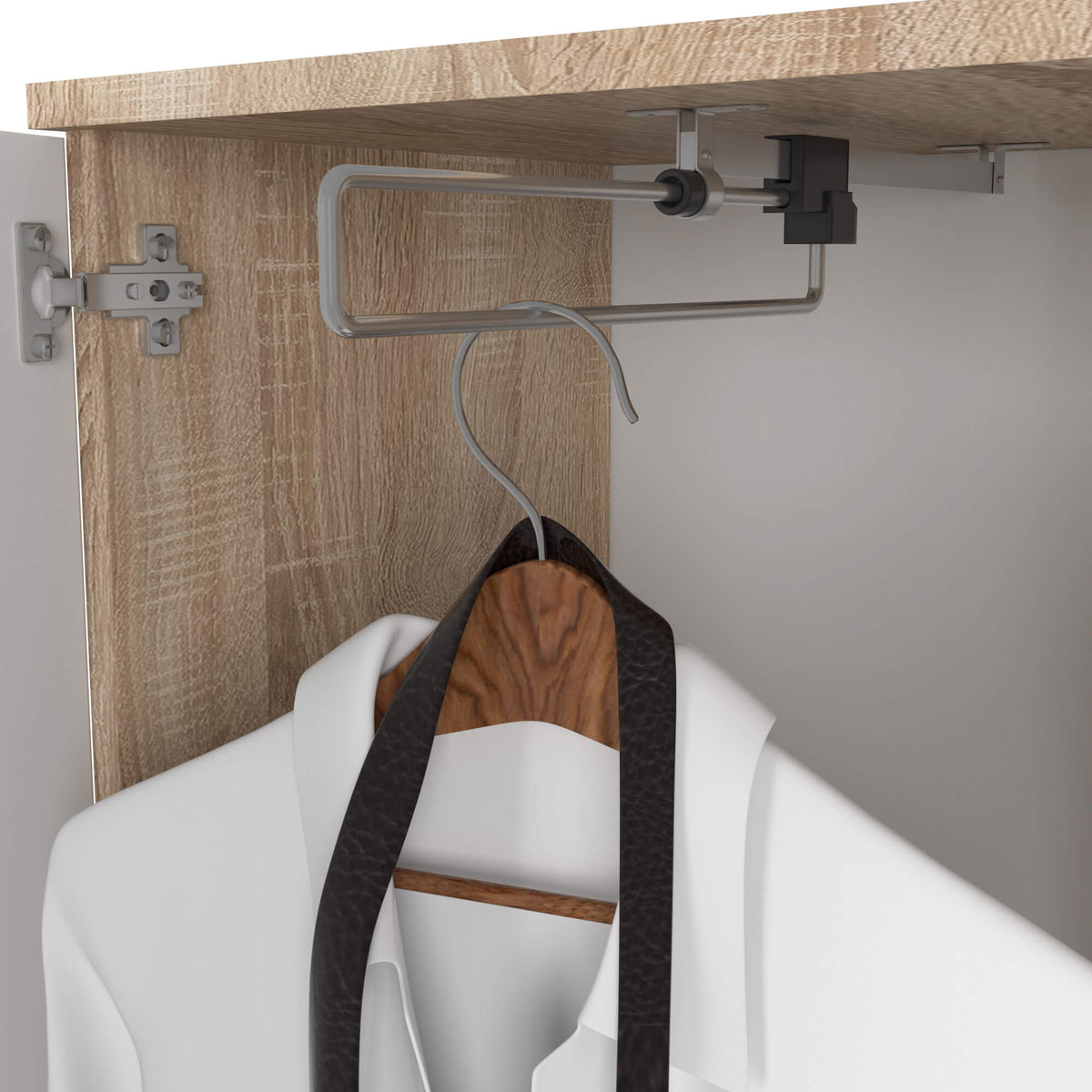 Guardaroba Entro 95×35×183 cm – Rovere Sonoma/Bianco