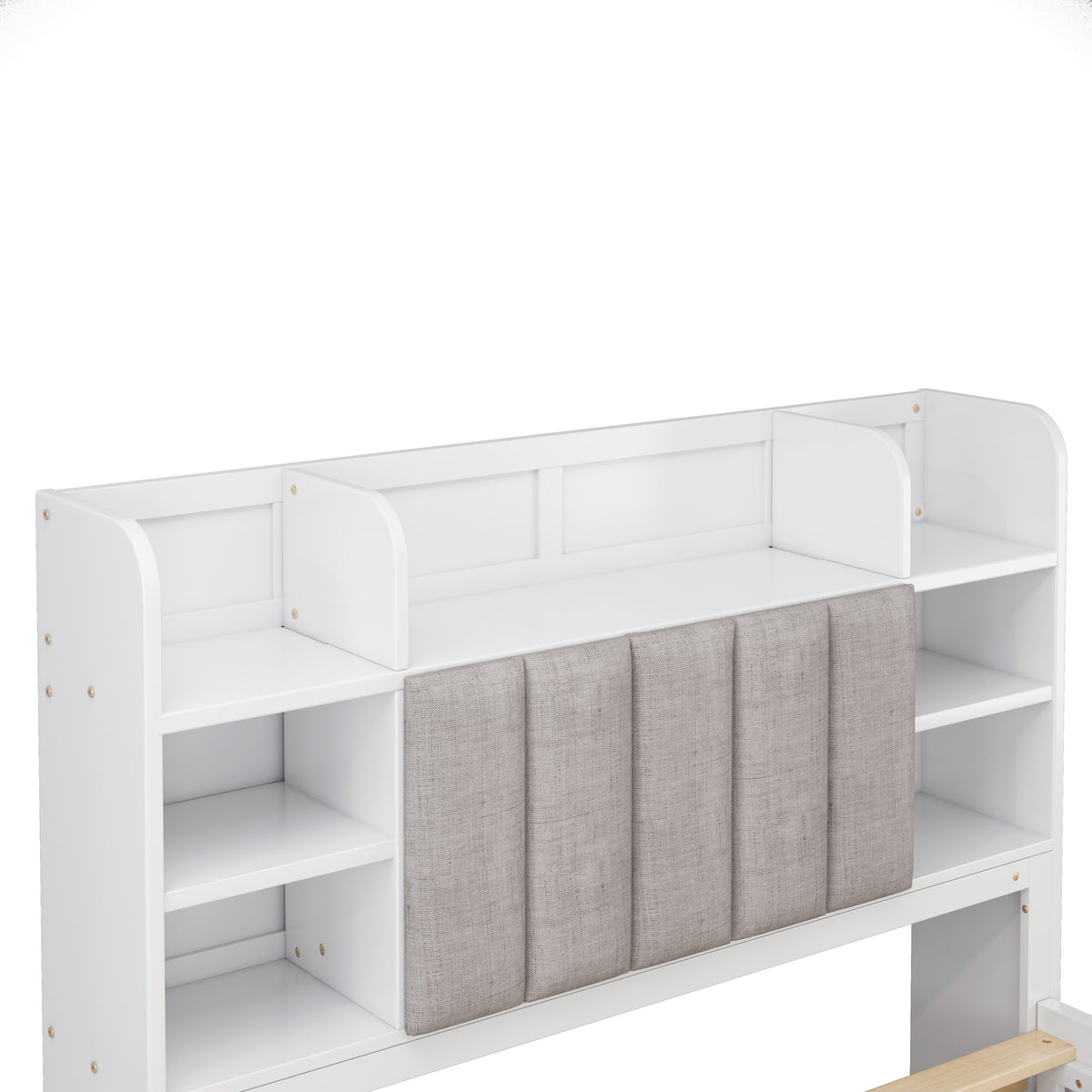 Letto Full Size Bianco con 4 Cassetti