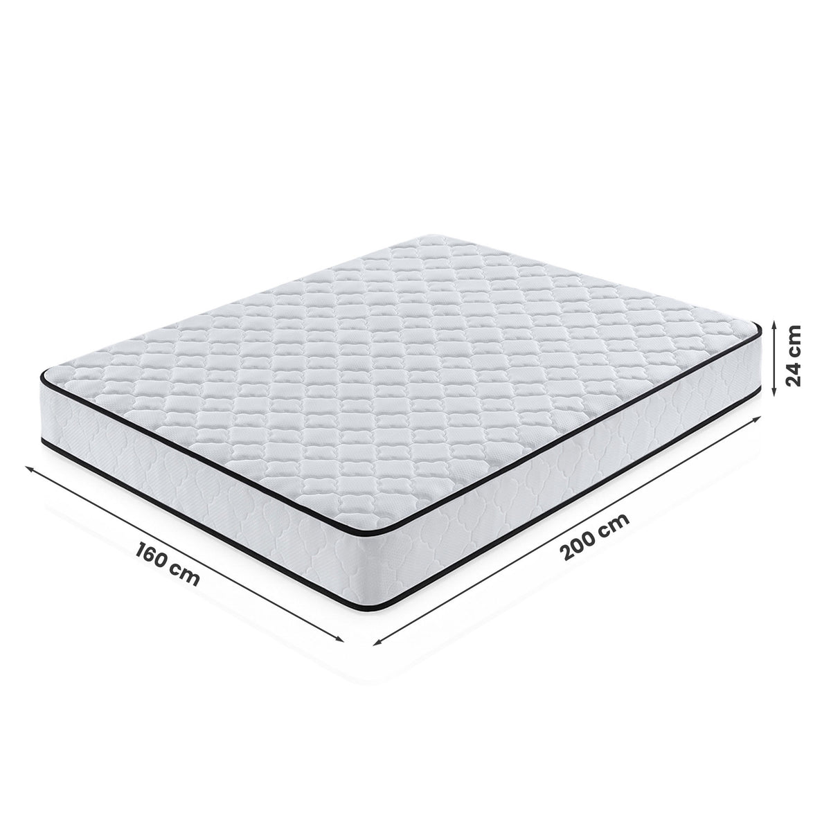 Materasso a Molle 160x200 cm H3 con Coprimaterasso