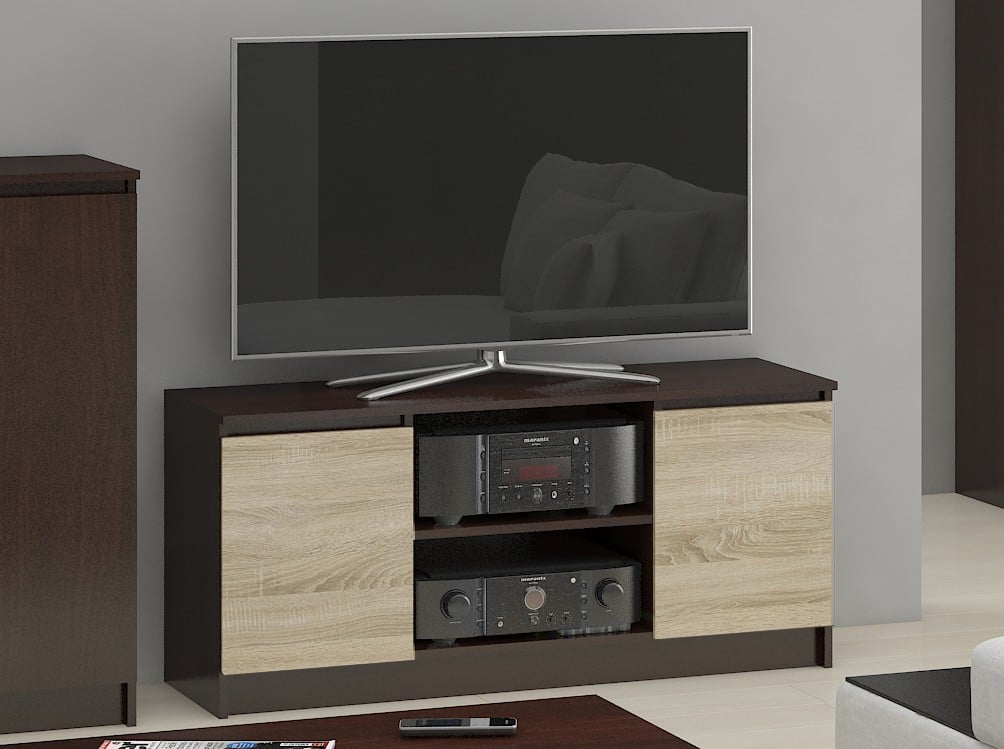 Mobile TV Sera 120 cm 2 Ante – Wengé/Sonoma
