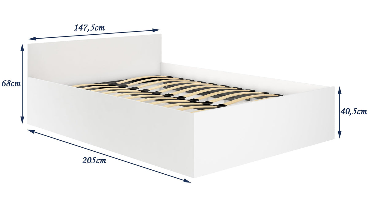 Letto Contenitore CLP 140x200 cm con Rete – Sonoma
