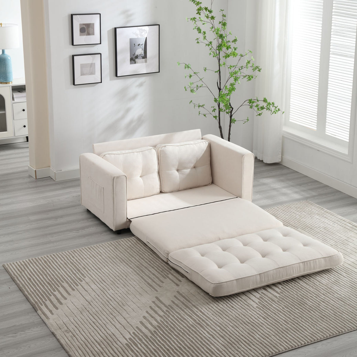 Divano Letto Futon Convertibile 3 Posizioni