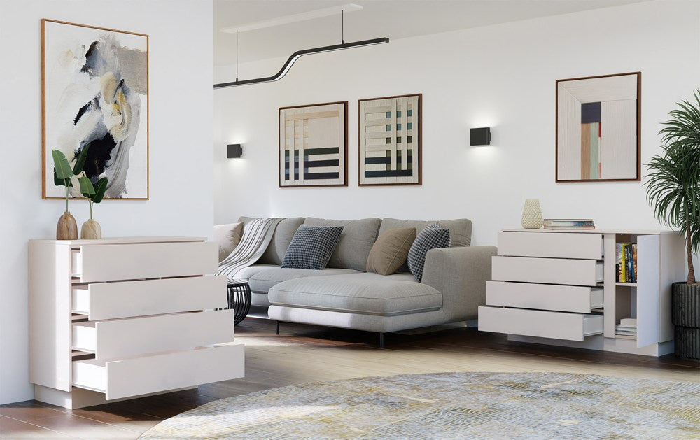 Cassettiera Nobile 4 Cassetti 85×40×84 cm – Cashmere
