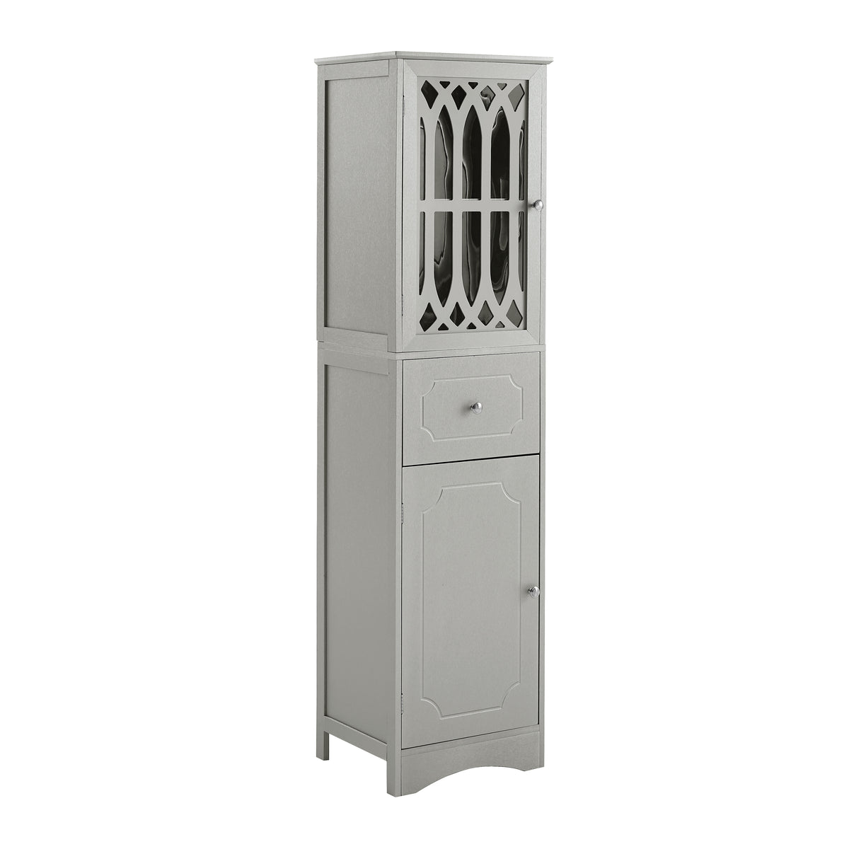 Mobile Bagno Alto con Cassetto Grigio