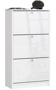 Scarpiera Linea 60 cm 3 Ante – Bianco Lucido
