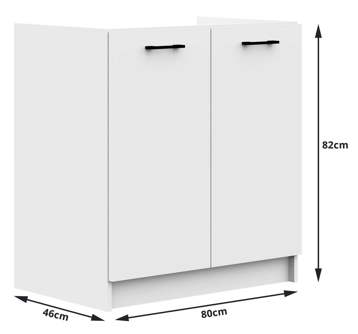 Set Cucina Linea 9 Elementi – Bianco/Sonoma 300x46x203 cm