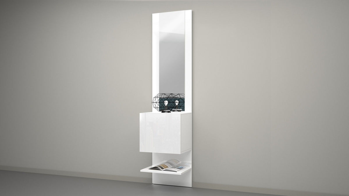 Pannello Specchiera KOMPACT con elemento ad 1 Anta Battente.