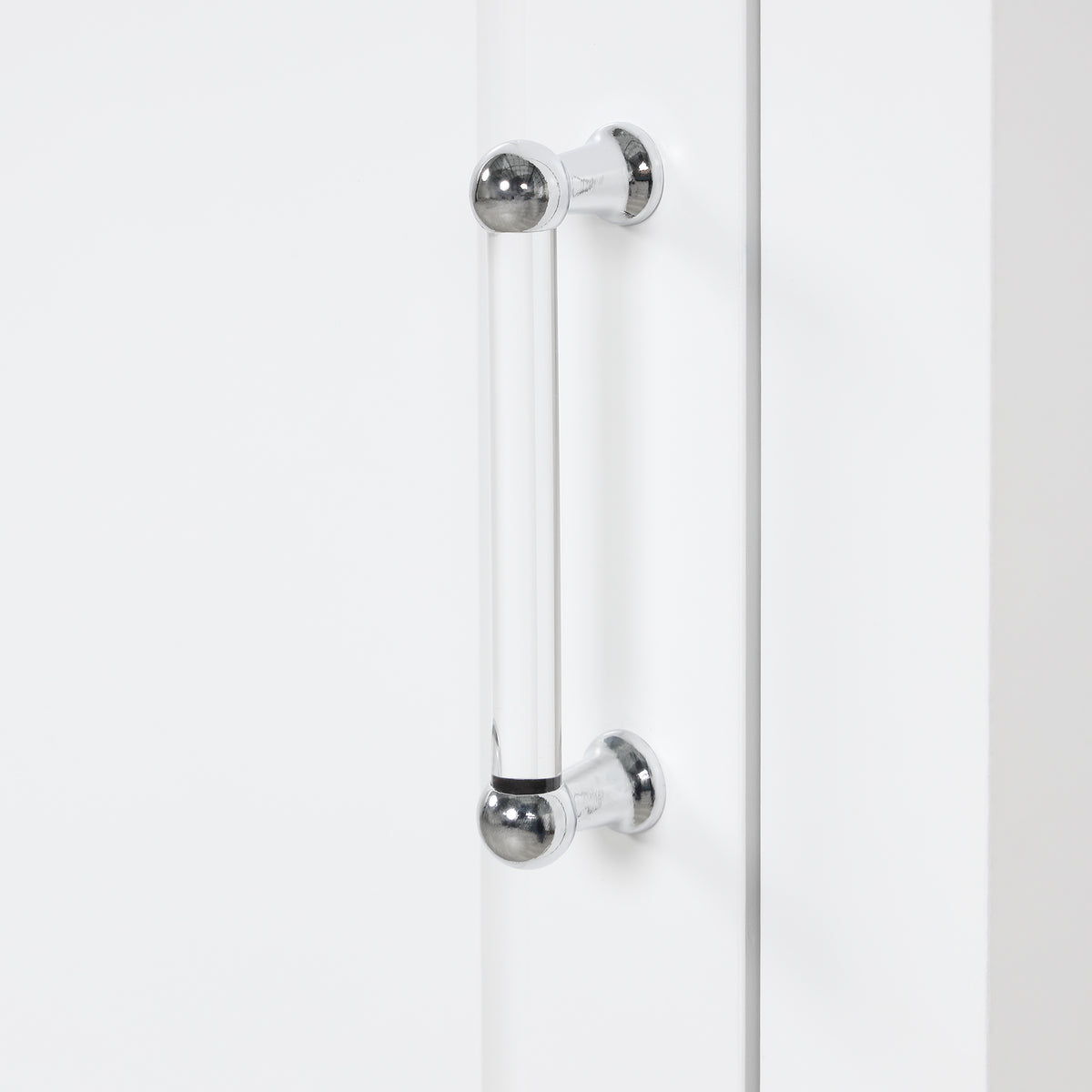 Armadietto Bagno Alto con Cassetti e Ripiano Regolabile