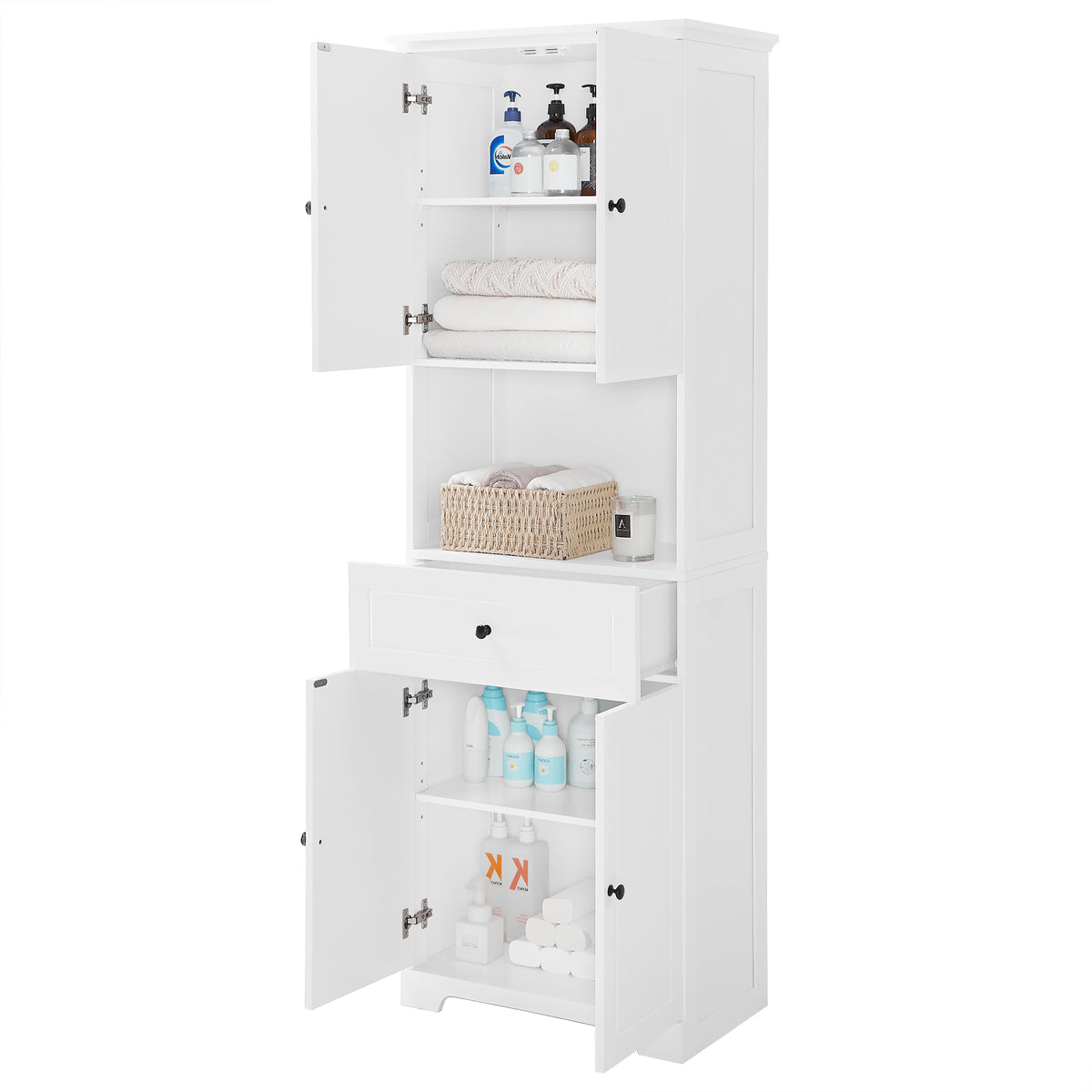 Credenza LED 3 Porte Ripiano Regolabile