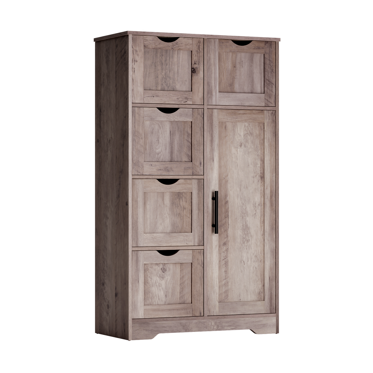 Mobile Bagno 5 Cassetti 1 Anta Grigio