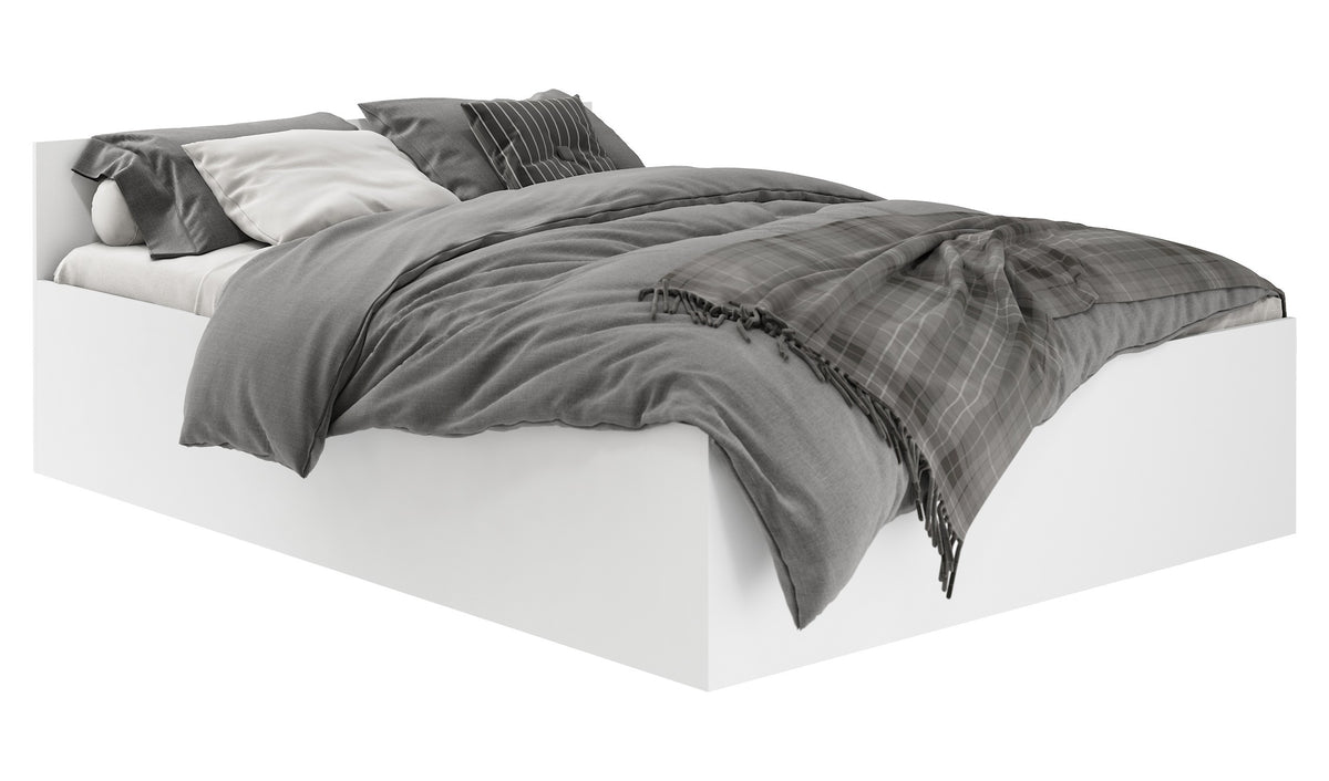 Letto Contenitore Luce 100x200 cm con Rete – Bianco